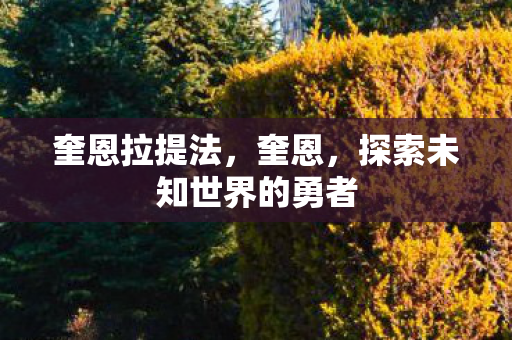 探索未知世界的勇者图片