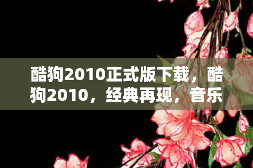 酷狗2010正式版下载图片