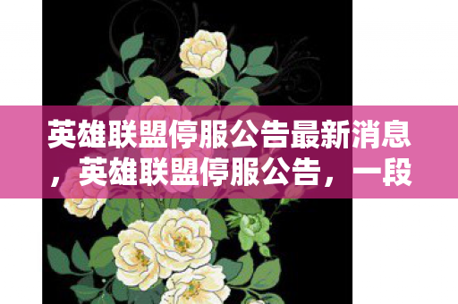 英雄联盟停服公告最新消息图片