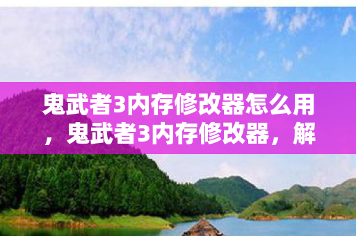 鬼武者3内存修改器怎么用图片