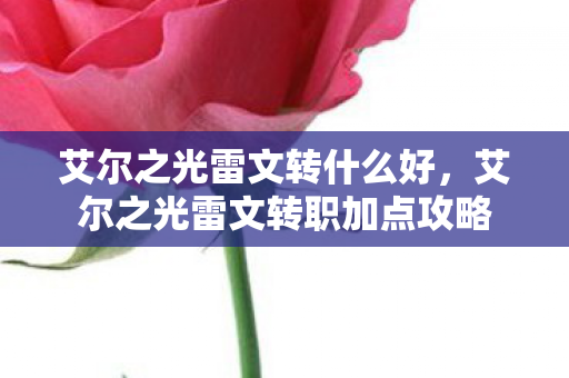 艾尔之光雷文转职加点攻略图片