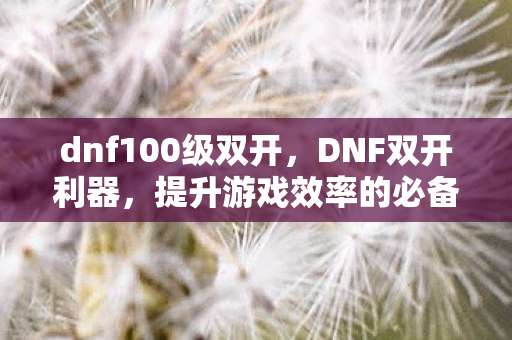 提升游戏效率的必备工具图片