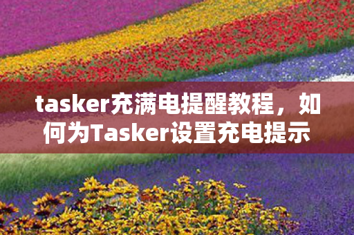 如何为Tasker设置充电提示音图片
