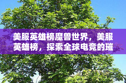 探索全球电竞的璀璨之星图片