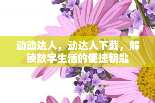 解锁数字生活的便捷钥匙图片