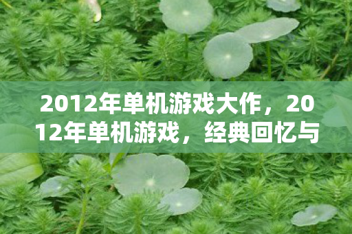 2012年单机游戏大作图片