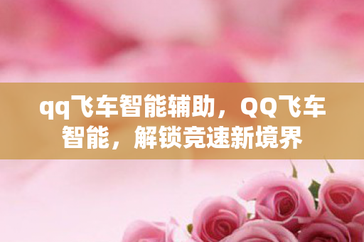 qq飞车智能辅助图片