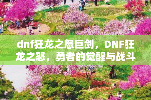 dnf狂龙之怒巨剑图片