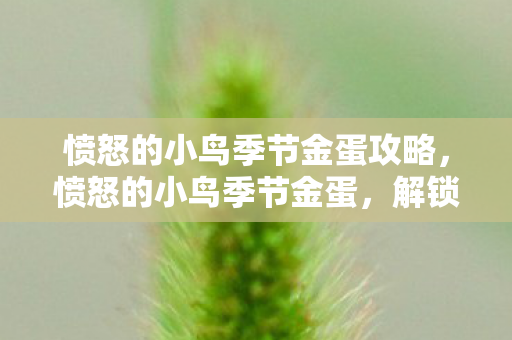 愤怒的小鸟季节金蛋攻略图片
