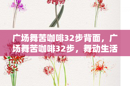 广场舞苦咖啡32步背面图片