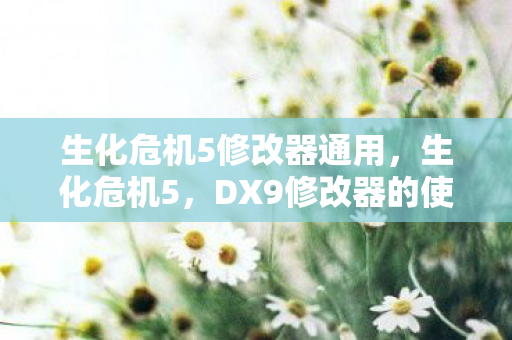 DX9修改器的使用与注意事项图片