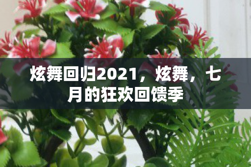 炫舞回归2021，炫舞，七月的狂欢回馈季