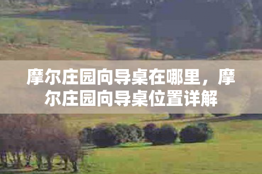 摩尔庄园向导桌位置详解图片