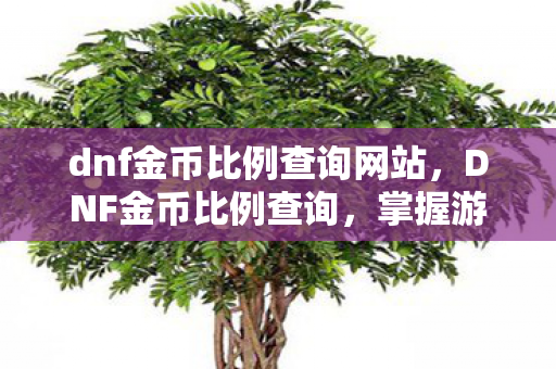 dnf金币比例查询网站图片
