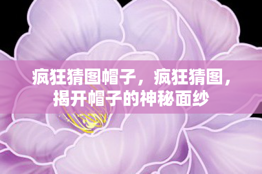 揭开帽子的神秘面纱图片