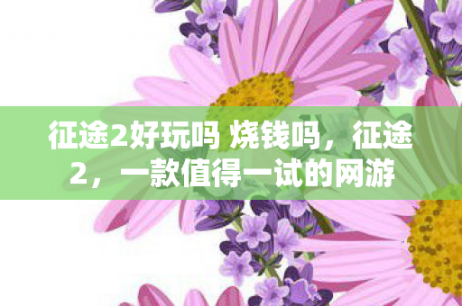 征途2好玩吗 烧钱吗图片