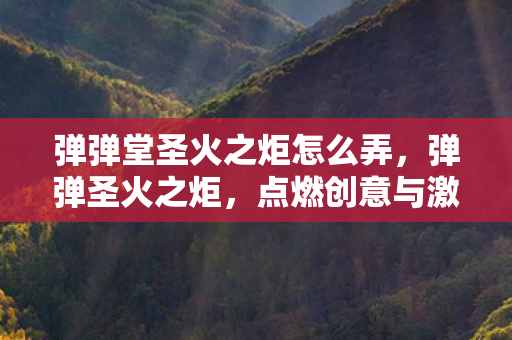 弹弹堂圣火之炬怎么弄图片