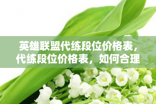 英雄联盟代练段位价格表图片