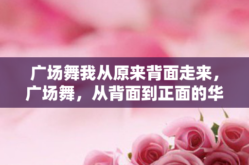 广场舞我从原来背面走来图片