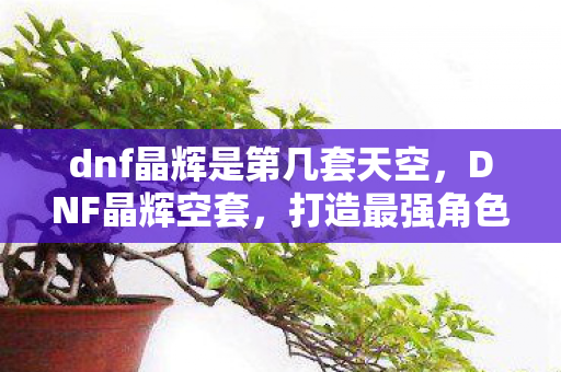 dnf晶辉是第几套天空图片