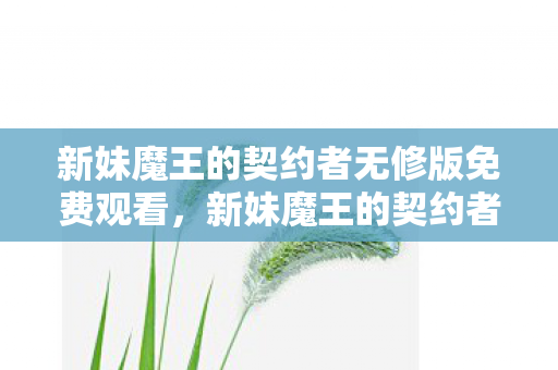 新妹魔王的契约者无修版免费观看图片