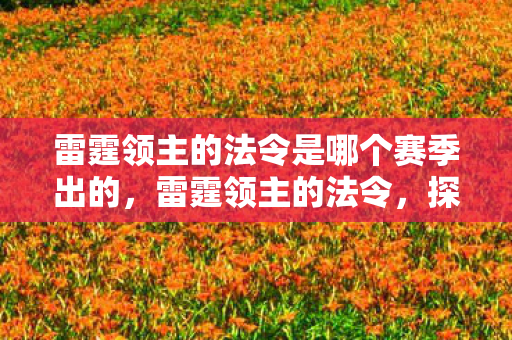 雷霆领主的法令是哪个赛季出的，雷霆领主的法令，探究背后的故事与意义
