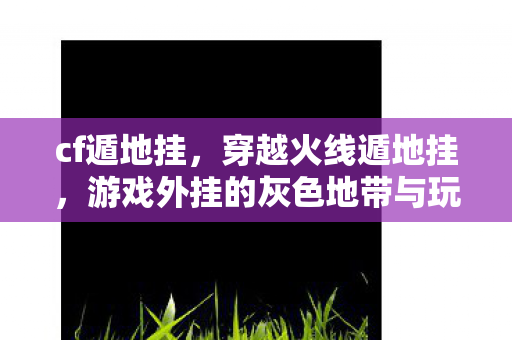 游戏外挂的灰色地带与玩家自律图片