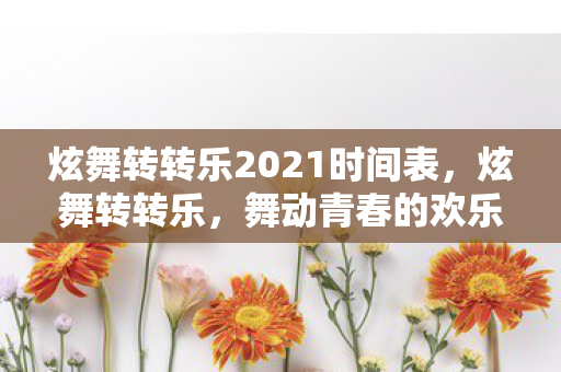 炫舞转转乐2021时间表，炫舞转转乐，舞动青春的欢乐盛宴