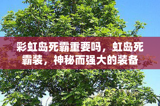 彩虹岛死霸重要吗图片