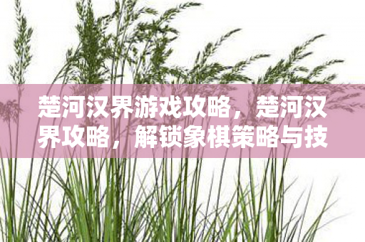 解锁象棋策略与技巧图片