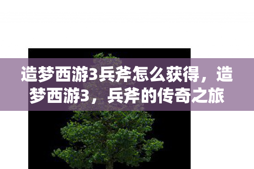 造梦西游3兵斧怎么获得图片