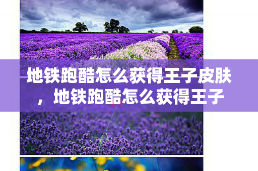 地铁跑酷怎么获得王子皮肤图片