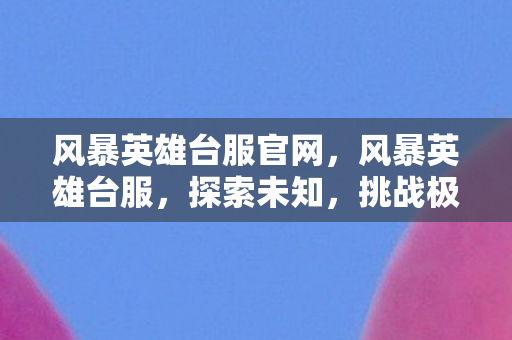 风暴英雄台服官网图片