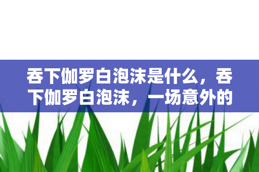 吞下伽罗白泡沫是什么图片