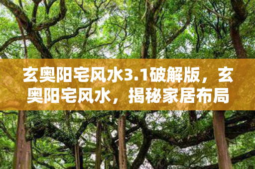 揭秘家居布局中的奥秘图片