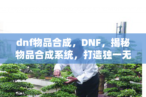 揭秘物品合成系统图片