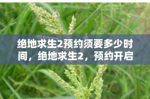 绝地求生2预约须要多少时间图片