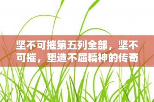 塑造不屈精神的传奇故事图片