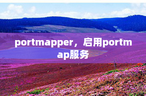 启用portmap服务图片