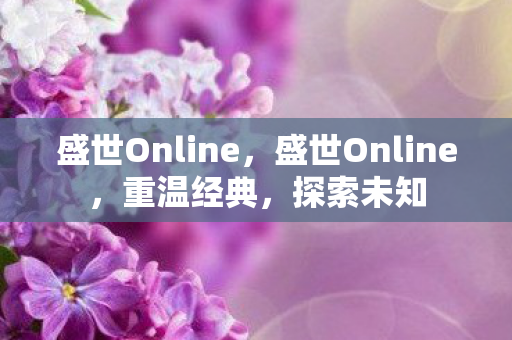 盛世Online图片