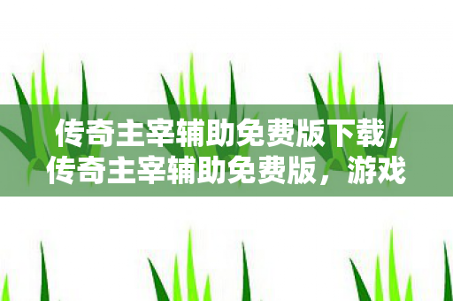 游戏辅助工具的风险与合规性探讨图片
