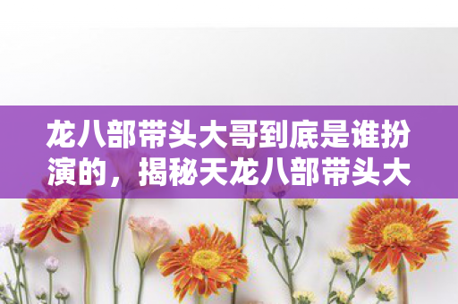 揭秘天龙八部带头大哥的真实身份图片
