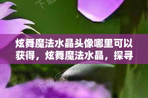 炫舞魔法水晶头像哪里可以获得，炫舞魔法水晶，探寻奇幻世界的神秘力量
