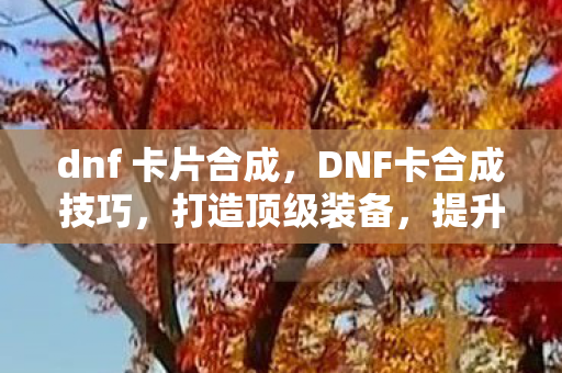 dnf 卡片合成图片