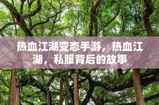 热血江湖变态手游图片