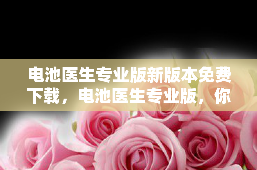 电池医生专业版新版本免费下载图片