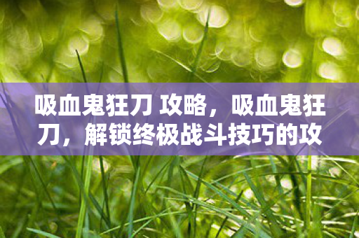 解锁终极战斗技巧的攻略图片