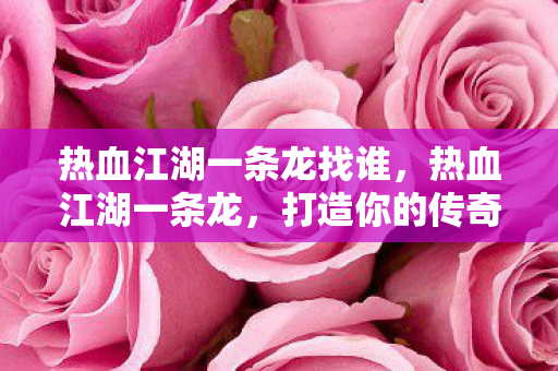 热血江湖一条龙找谁图片