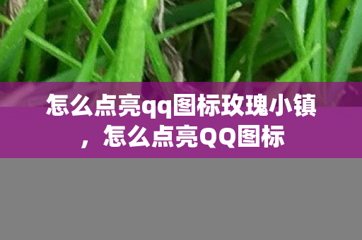 怎么点亮qq图标玫瑰小镇图片