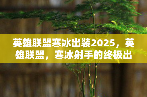 英雄联盟寒冰出装2025图片